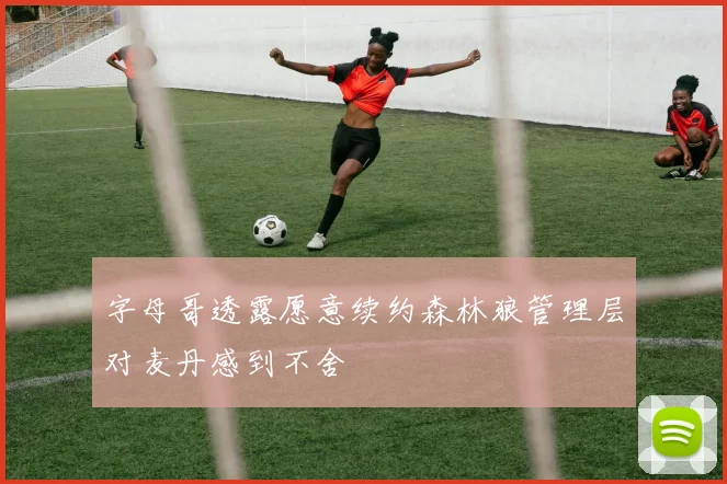 字母哥透露愿意续约森林狼管理层对麦丹感到不舍